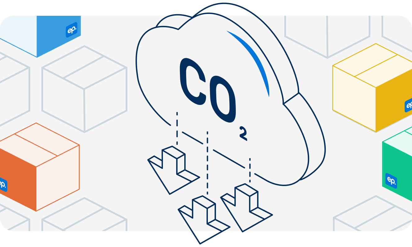 Cloud labelled CO2 with arrows pointing down