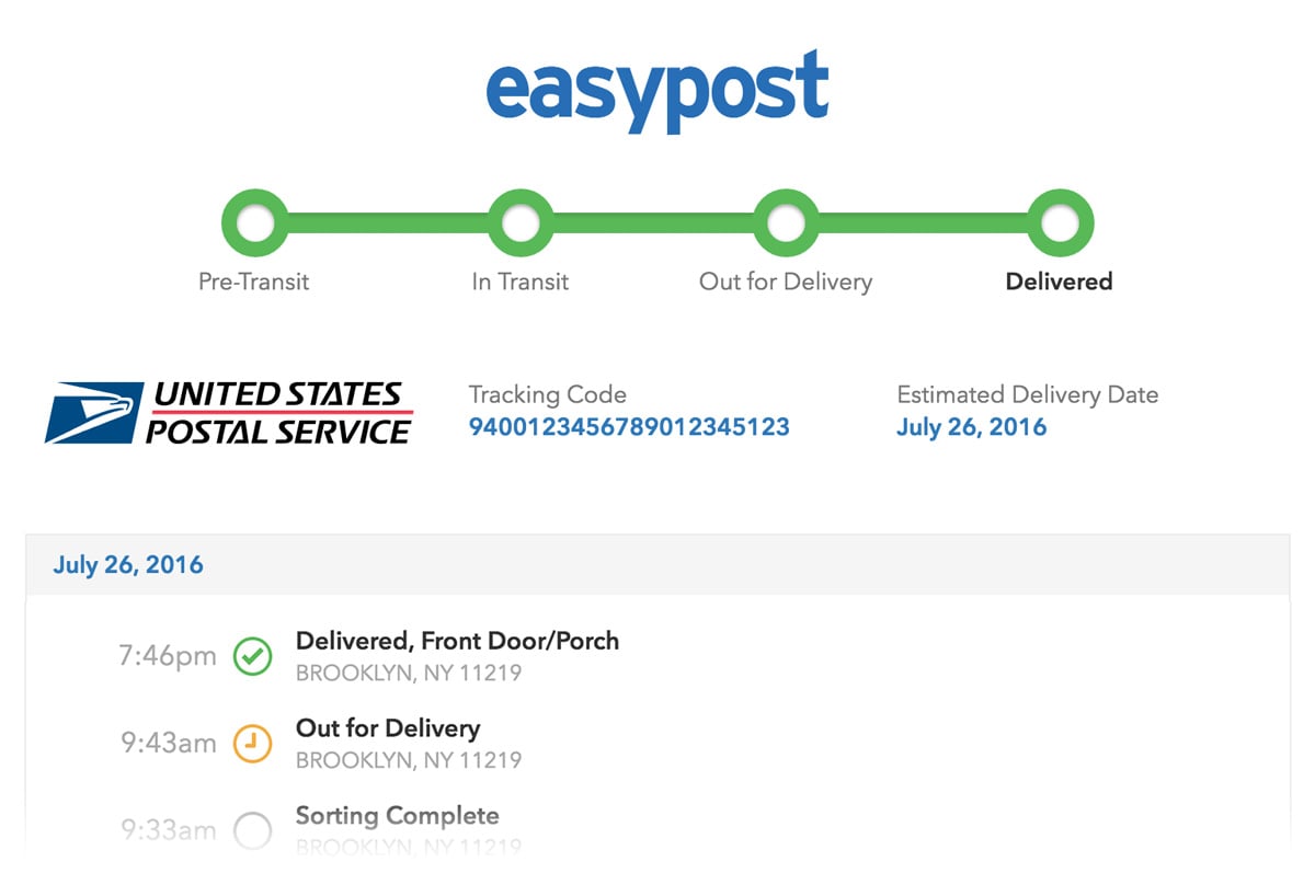 Deliveries: A Package Tracker 1 1 1