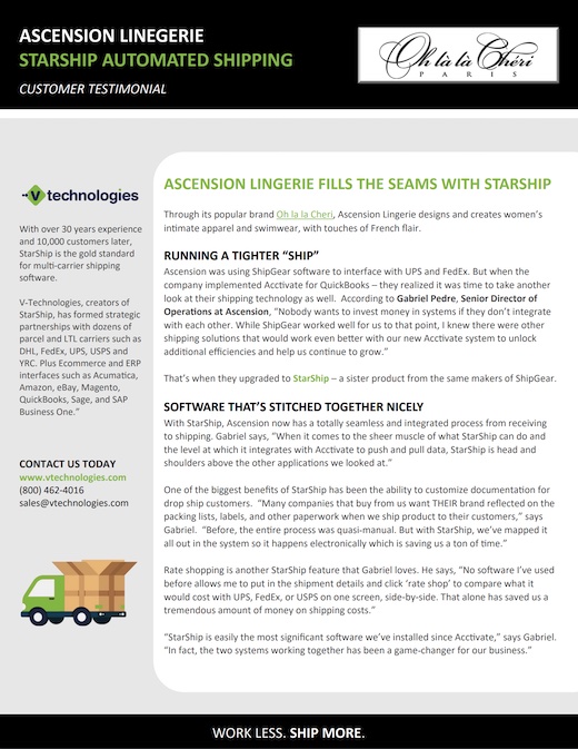 Preview of StarShip by V-Technologies case study