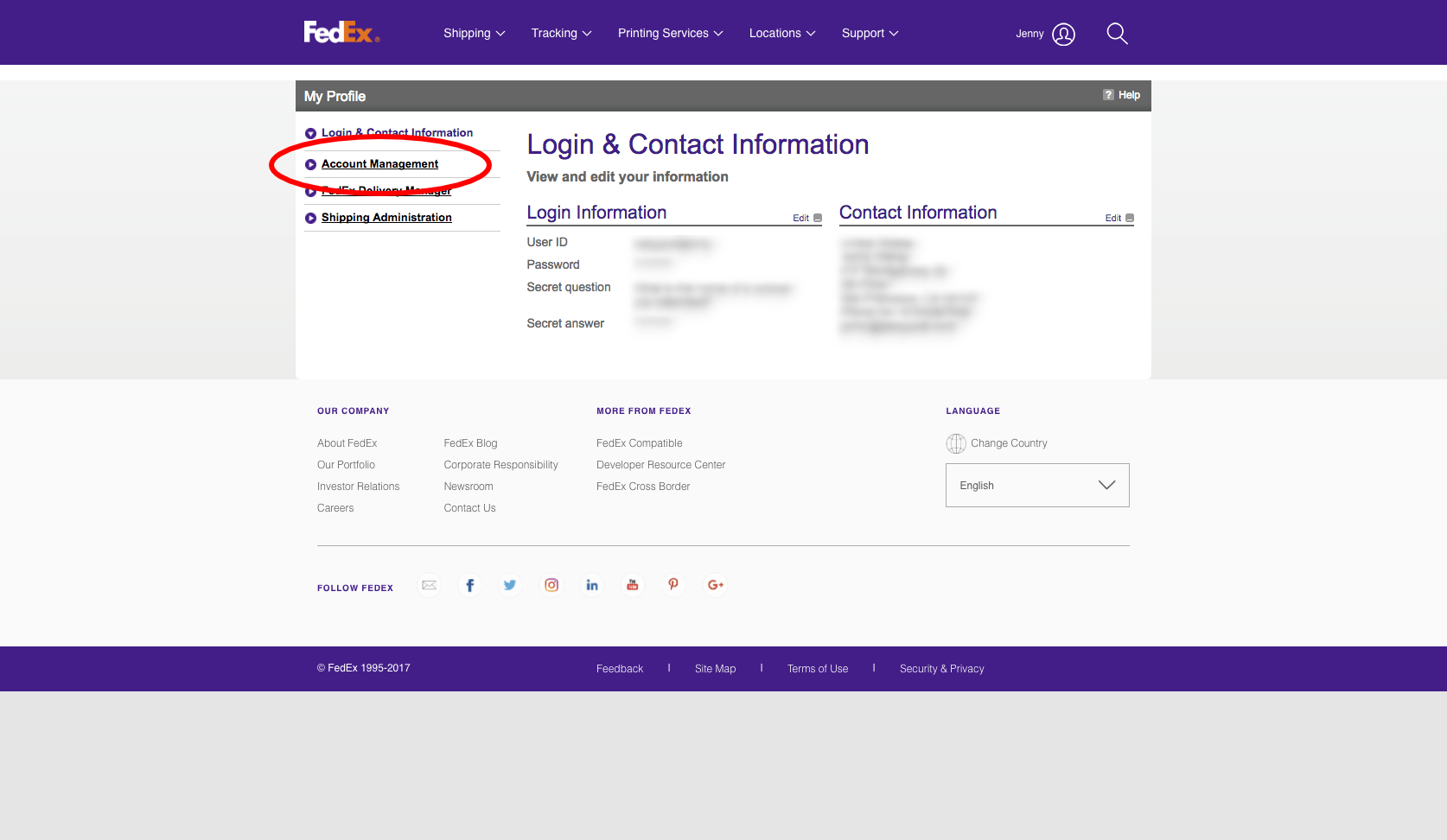 fedex ground tracking package